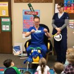 Medical visitors teach kids